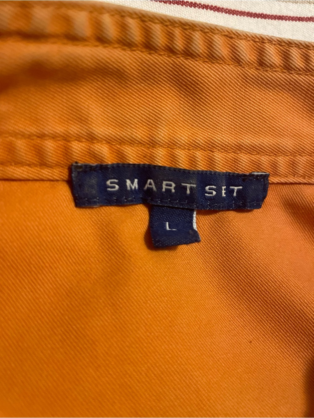 Smart Set Orange Button-Front Jean Jacket - Picture 6 of 8
